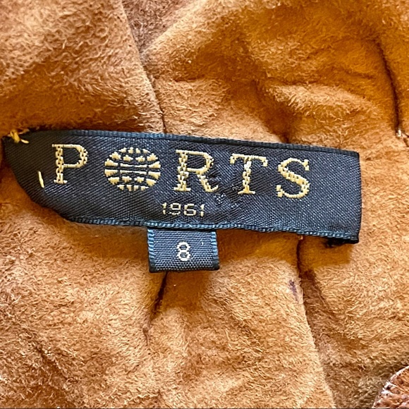 Ports 1961 Extremely Unique Distressed Camel Leather Vest - Picture 7 of 7